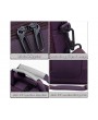 15.6&quot; Nylon Shoulder Bag with Detachable Shoulder Strap - Purple