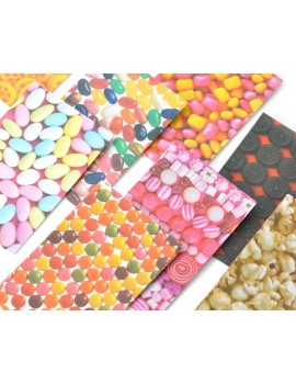 80 Sheets Fujifilm Instax Mini Films Decor Sticker Borders - Candy
