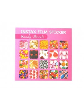 20 Sheets Fujifilm Instax Mini Films Decor Sticker Borders - Candy