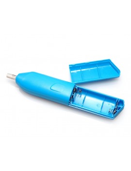 Battery Operated Refillable Electronic Eraser Kit for Pencil and Charcoal - Blue