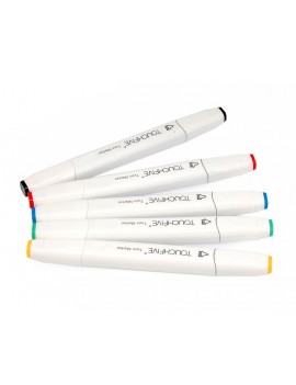 80 Multi Colors Oily Alcohol Dual Brush Mark Pens Set with Bag - White