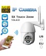 10LED 5X Zoom 1080P HD IP Security Camera WiFi Security Wireless Outdoor PTZ Waterproof Night Vision