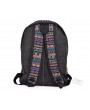 Canvas Bohemian Tribal Rucksack Backpack - Gray